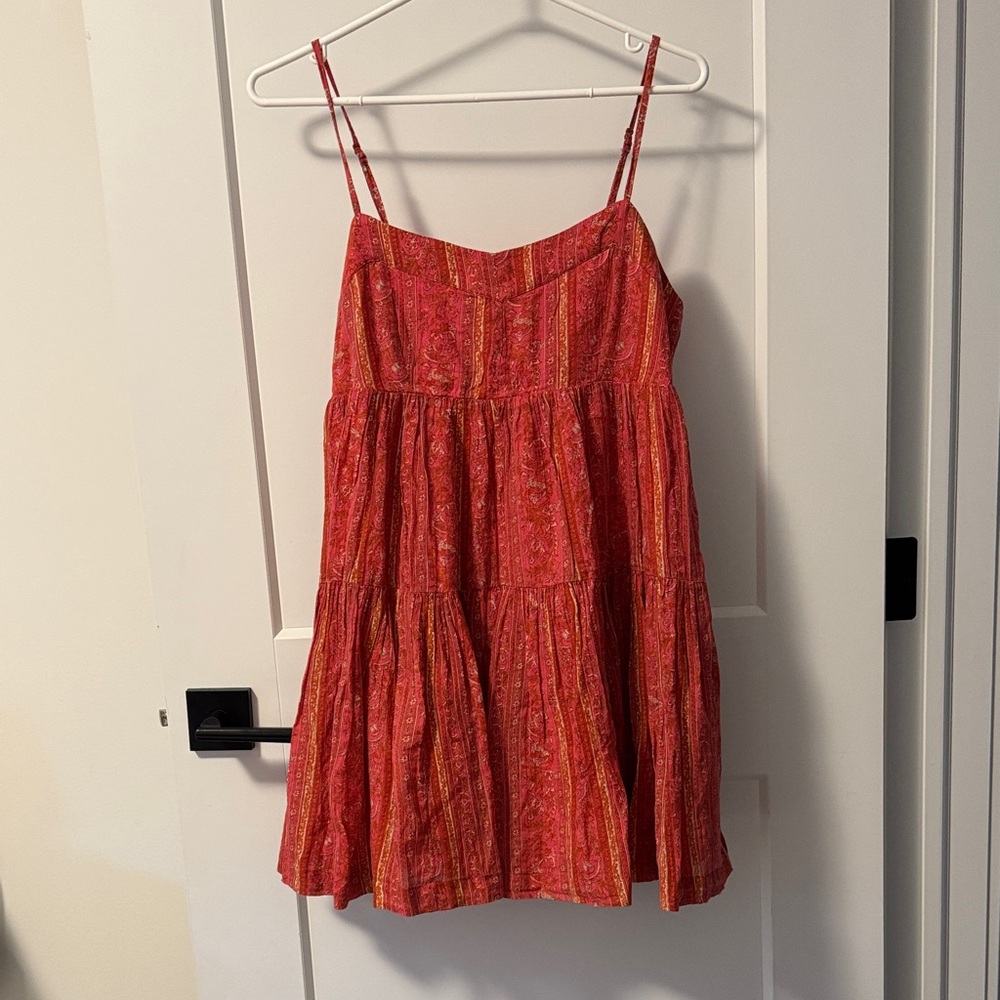 NWT AE Bohemian Pink Tiered Sundress